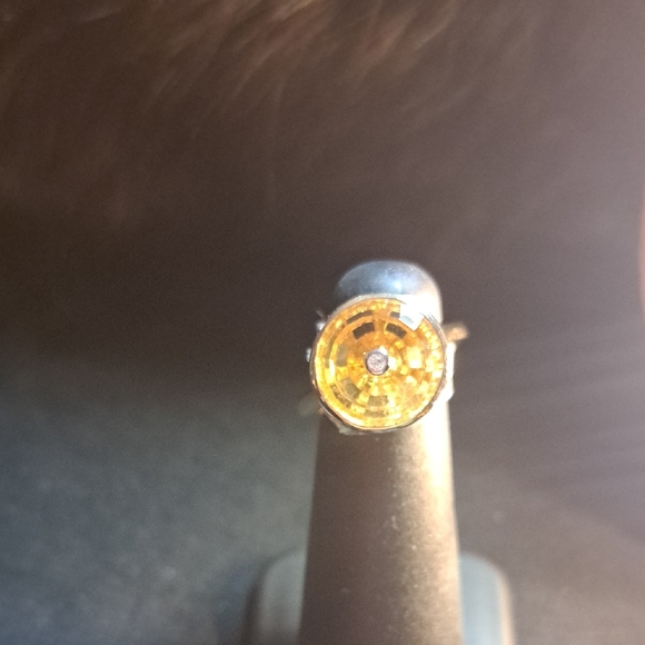 Jewelry - An Elegant LehrerTorusRing Citrine & Diamond 10k Gold